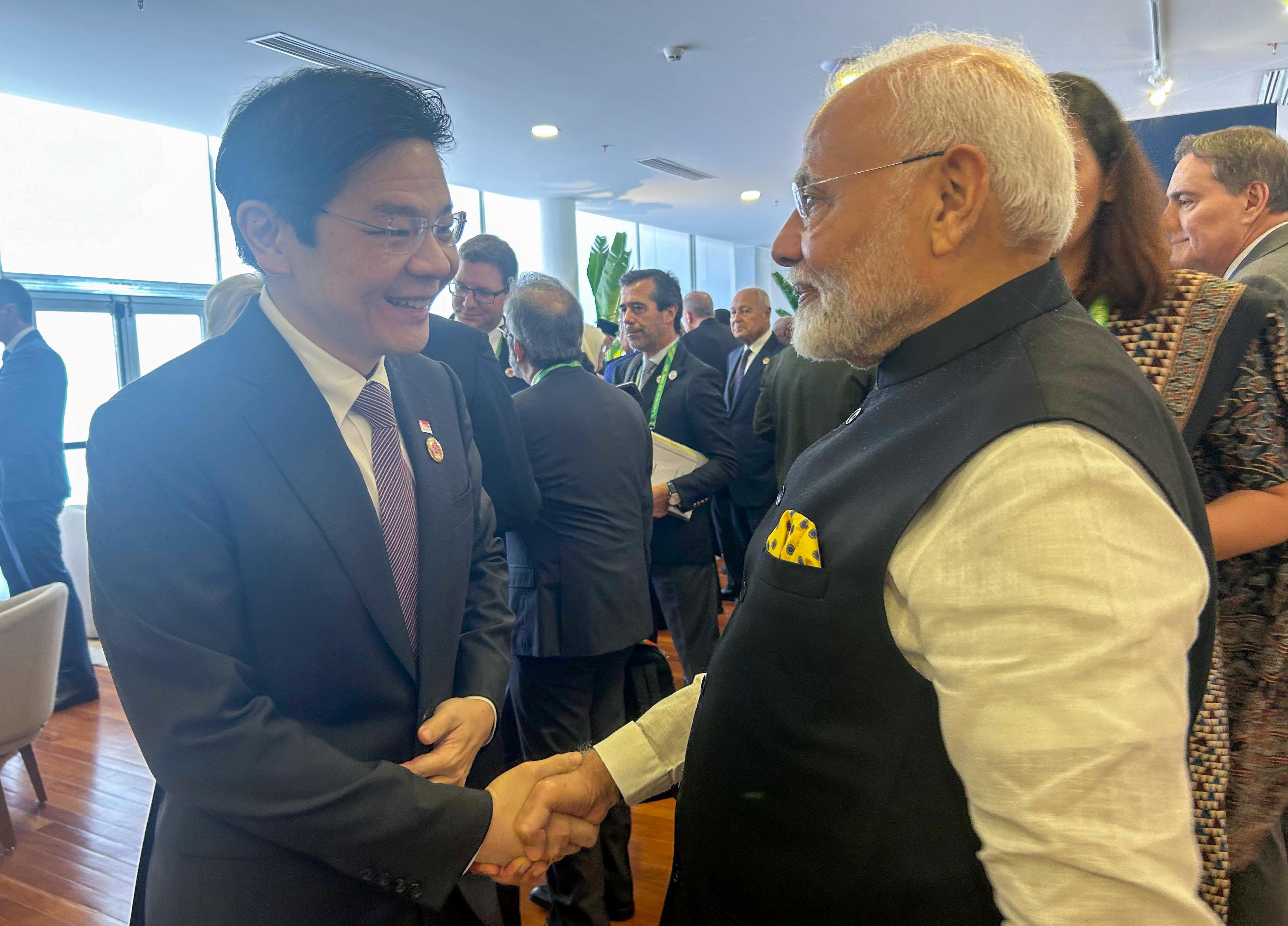 Singapore PM Lawrence Wong arrives in India on three-day visit