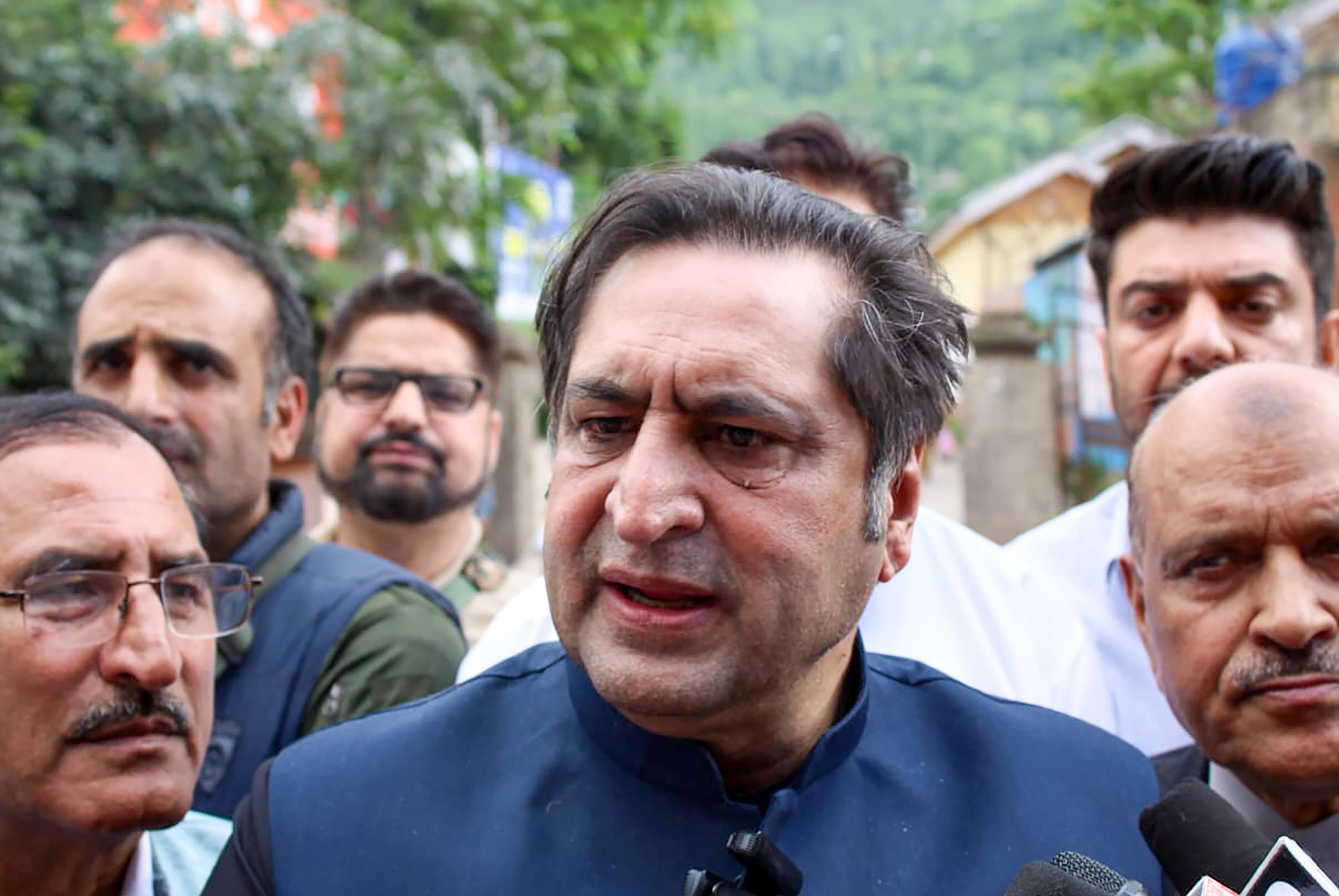 Sajad Lone hits out at J&K govt’s free 200-unit electricity promise