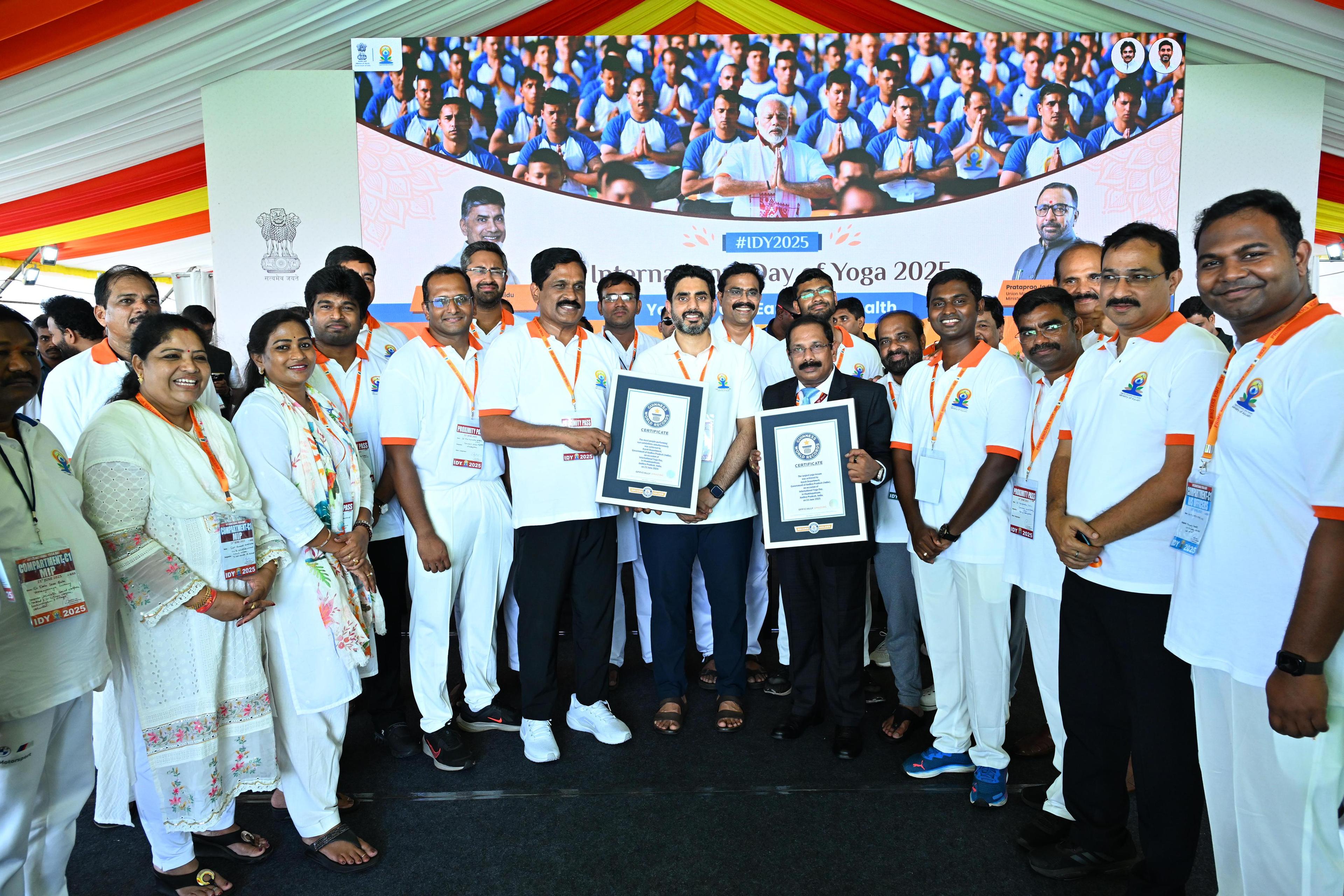 Vizag Yoga event sets new Guinness World Record
