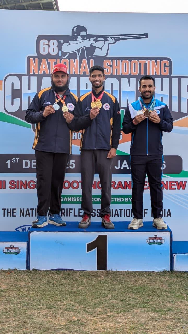 Shooting Nationals: Aishwary Pratap Singh bags 50m 3P world record score to claim gold; Gurjoat Singh wins skeet title
