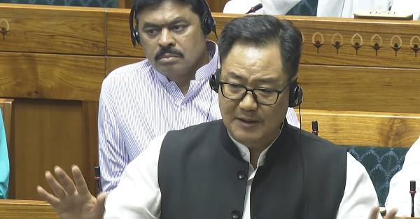 SIR cannot be discussed as the matter is sub-judice: Kiren Rijiju in LS