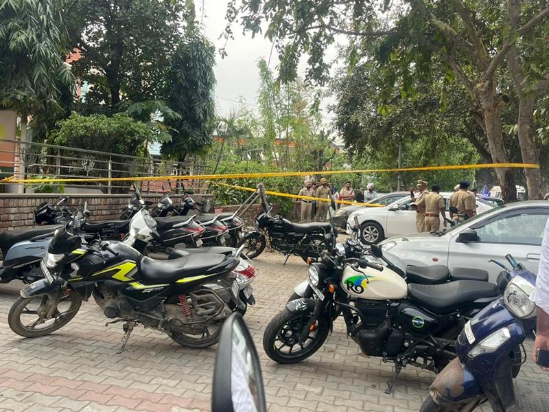 Crude material suspected in blast outside BJP office in Chandigarh: Police (Ld)