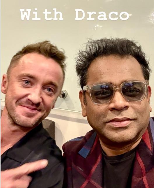 AR Rahman poses with Tom Felton, says he’s a major part of series ‘Gandhi’