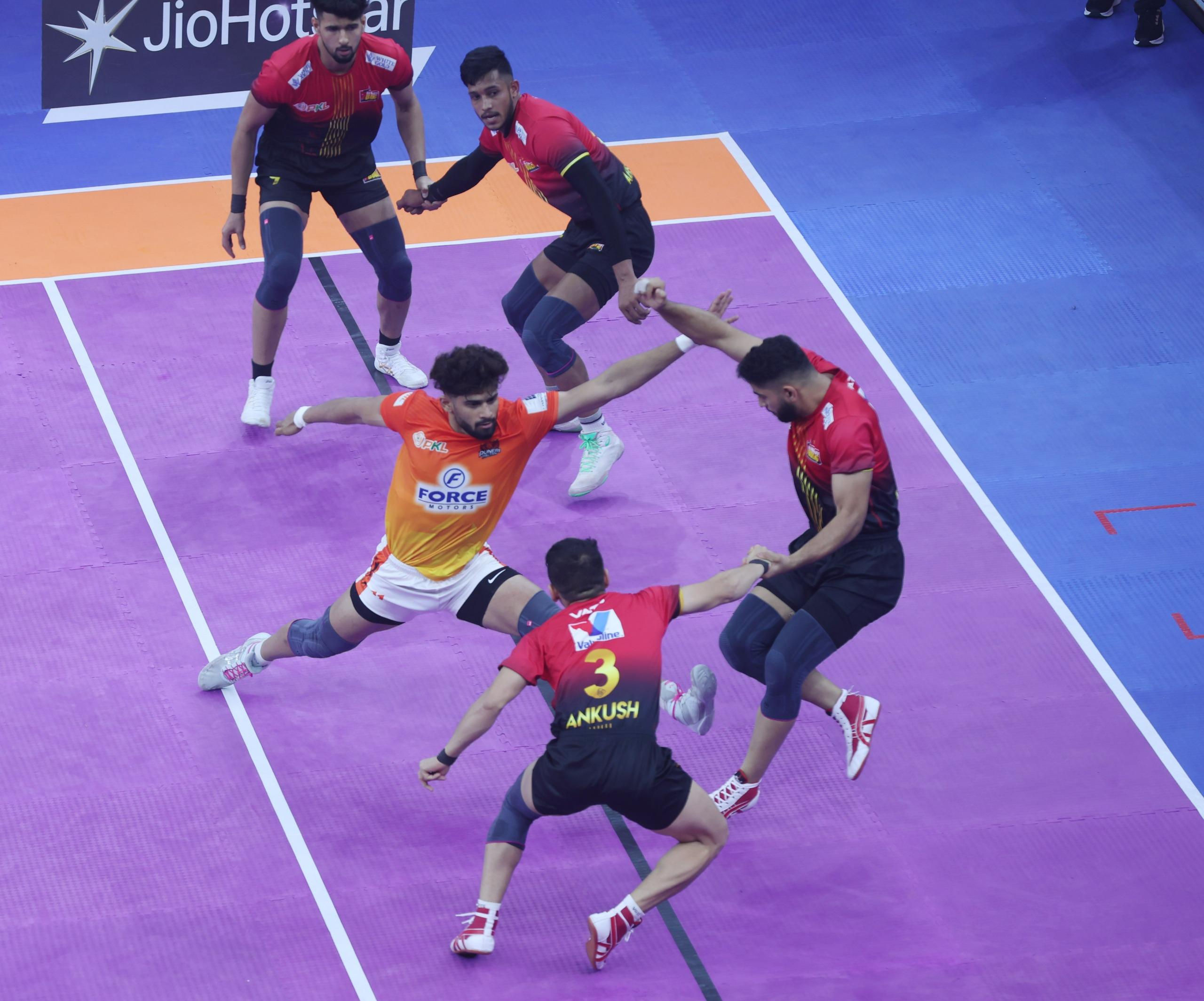 PKL Season 12: Khatri, Inamdar shine as Puneri Paltan beat Bengaluru Bulls in tie-breaker