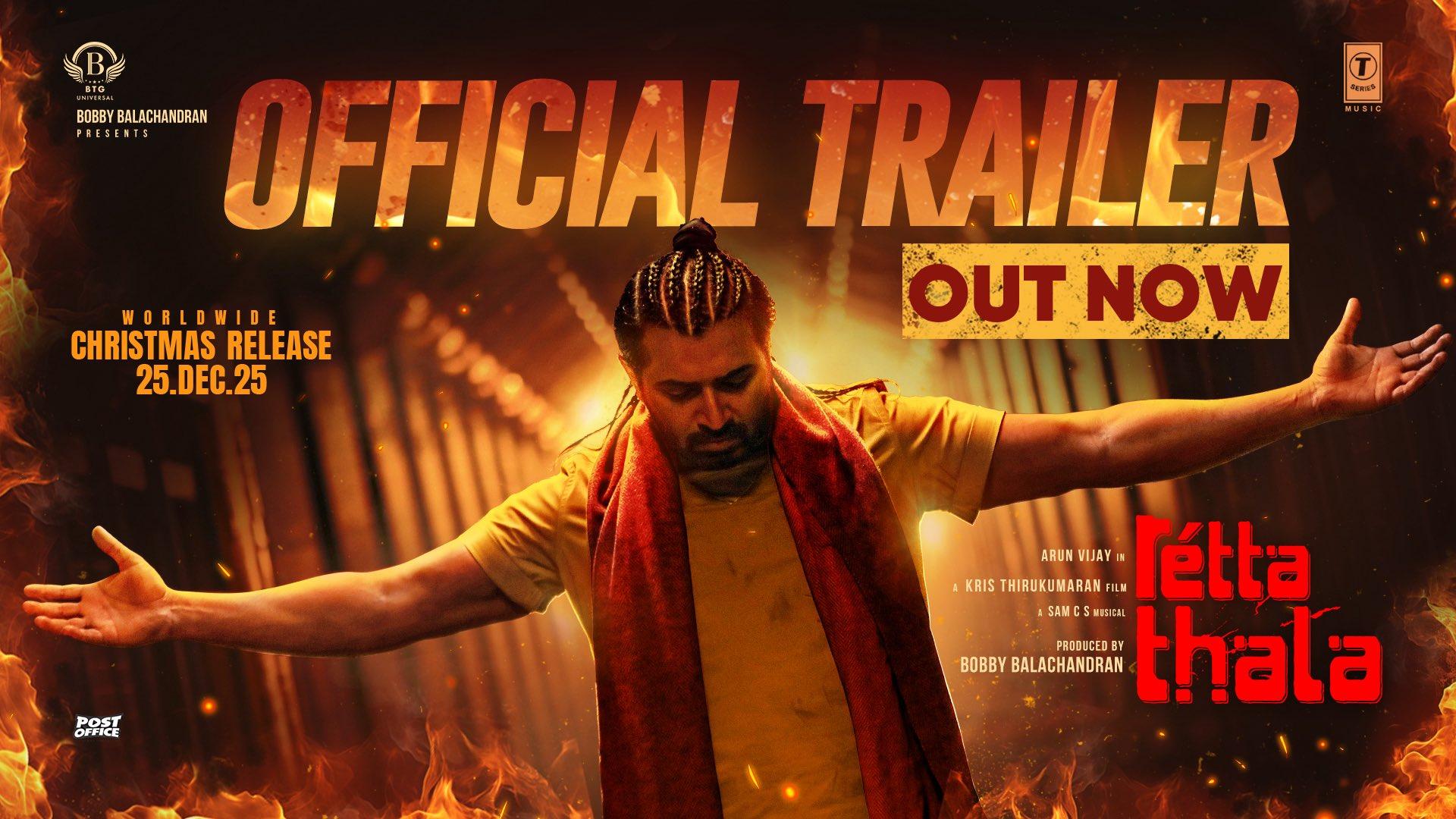 Actor Arun Vijay’s 'Retta Thala' trailer promises intense action drama