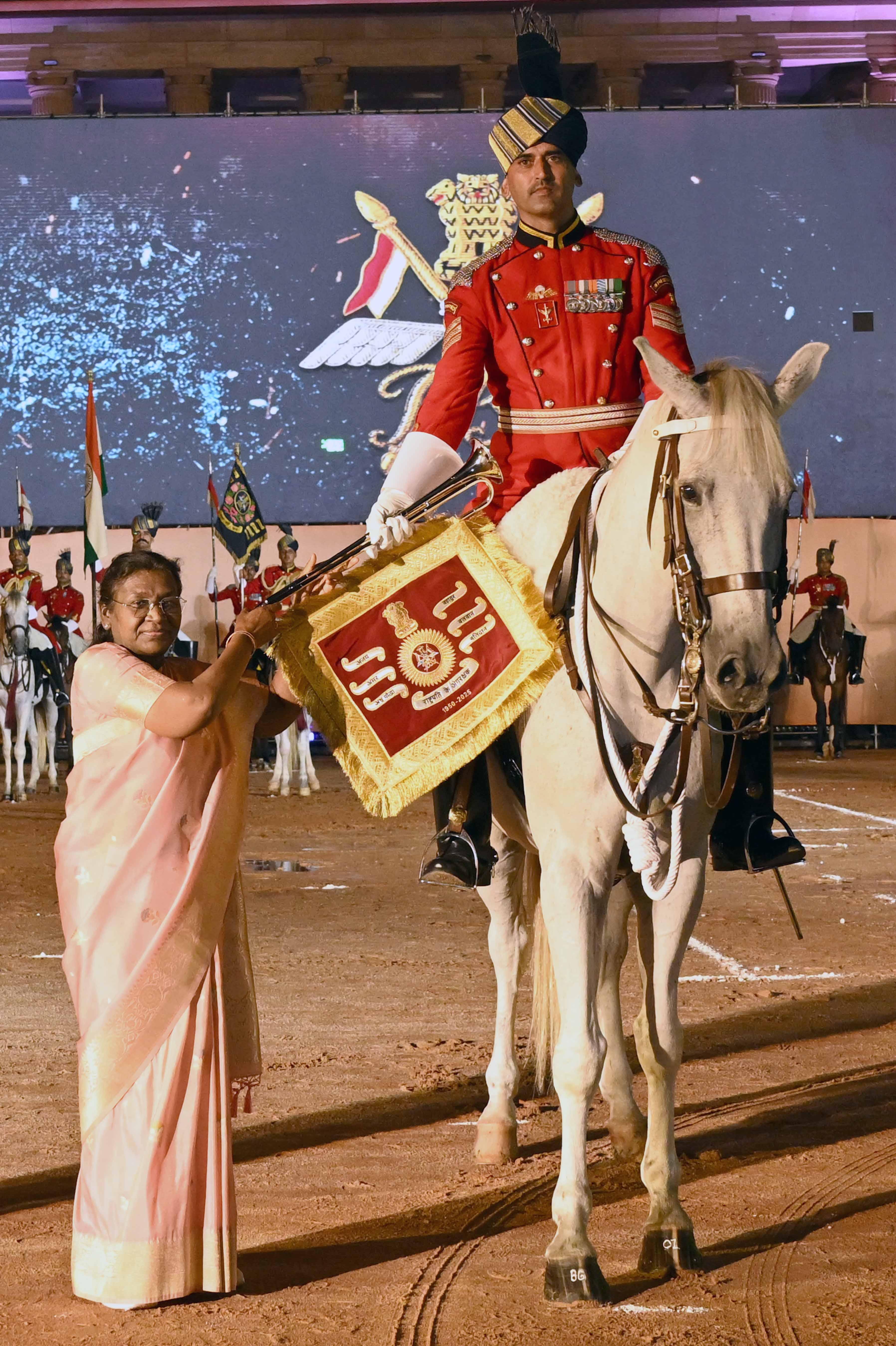 President Murmu presents special honour to her bodyguard