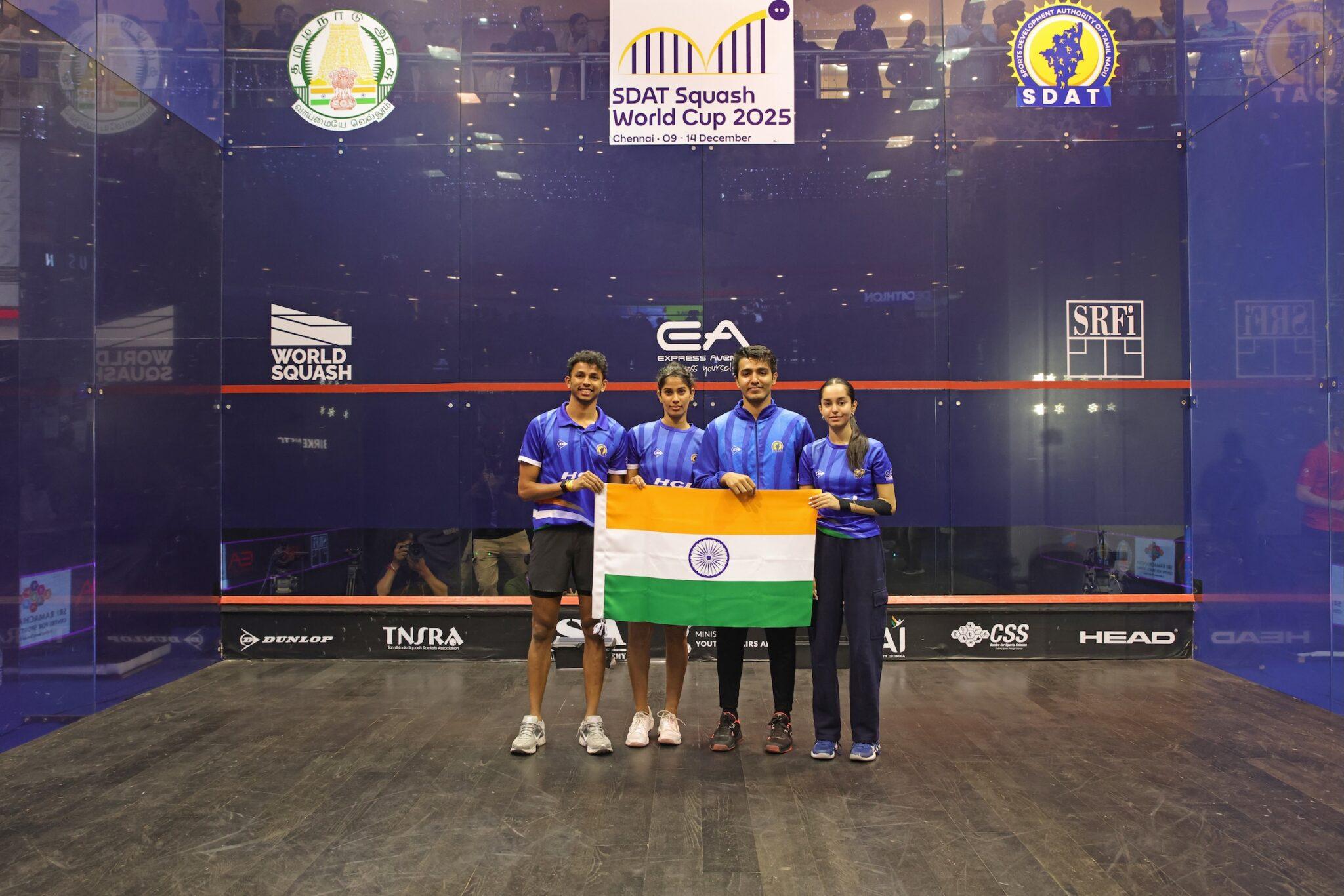 India clinch maiden Squash World Cup title with dominant win over Hong Kong, China