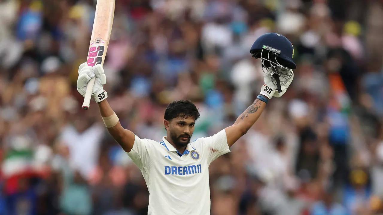 Nitish Kumar's Maiden Test Century