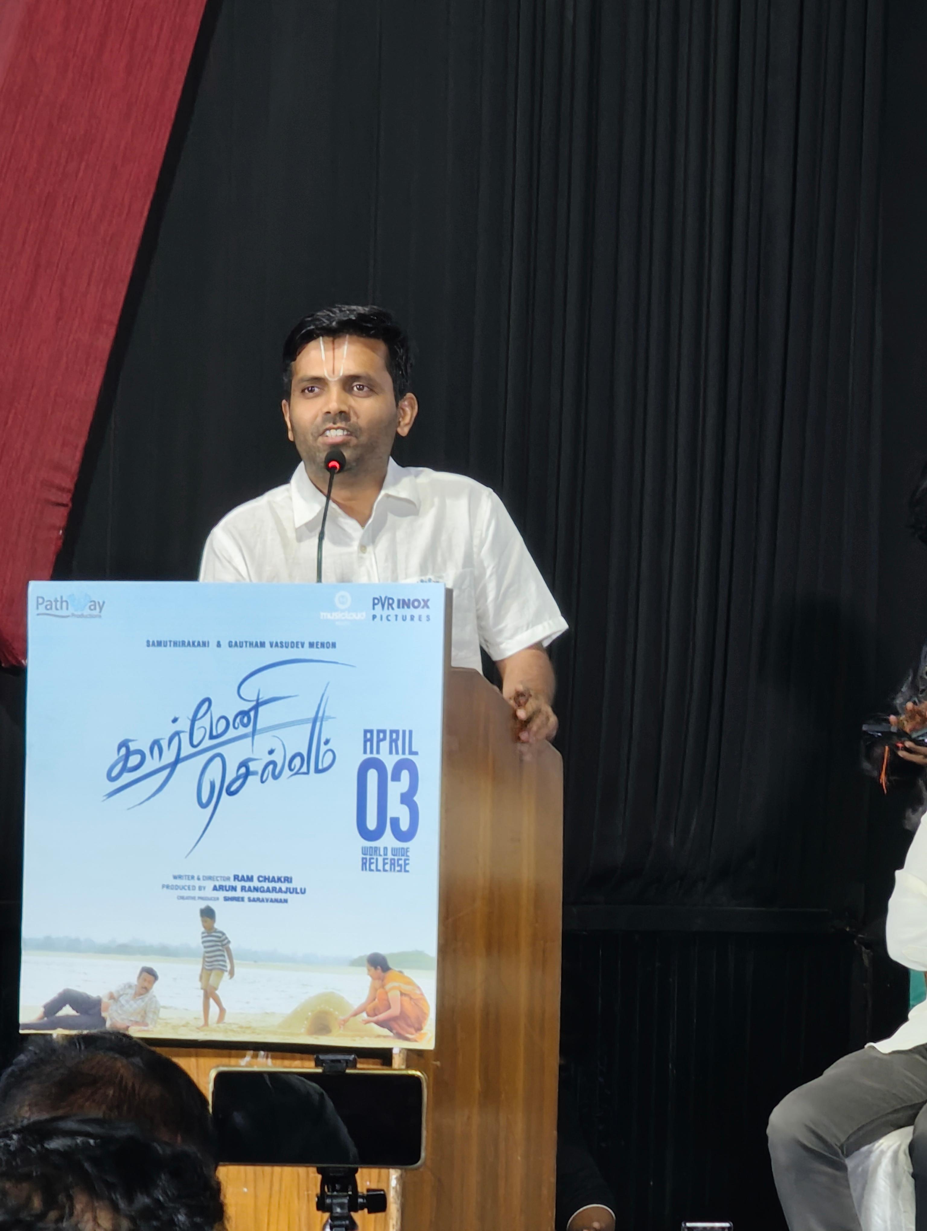 'Carmeni Selvam' is a film on the problems people get into because of a lack of financial awareness: Ram Chakri