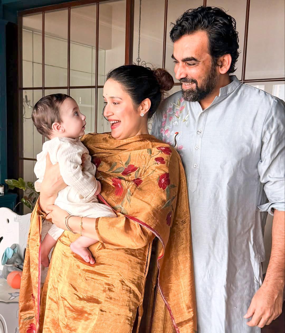 Sagarika Ghatge, Zaheer Khan's 4-month baby is a “Modak” fan, parents share cute pictures