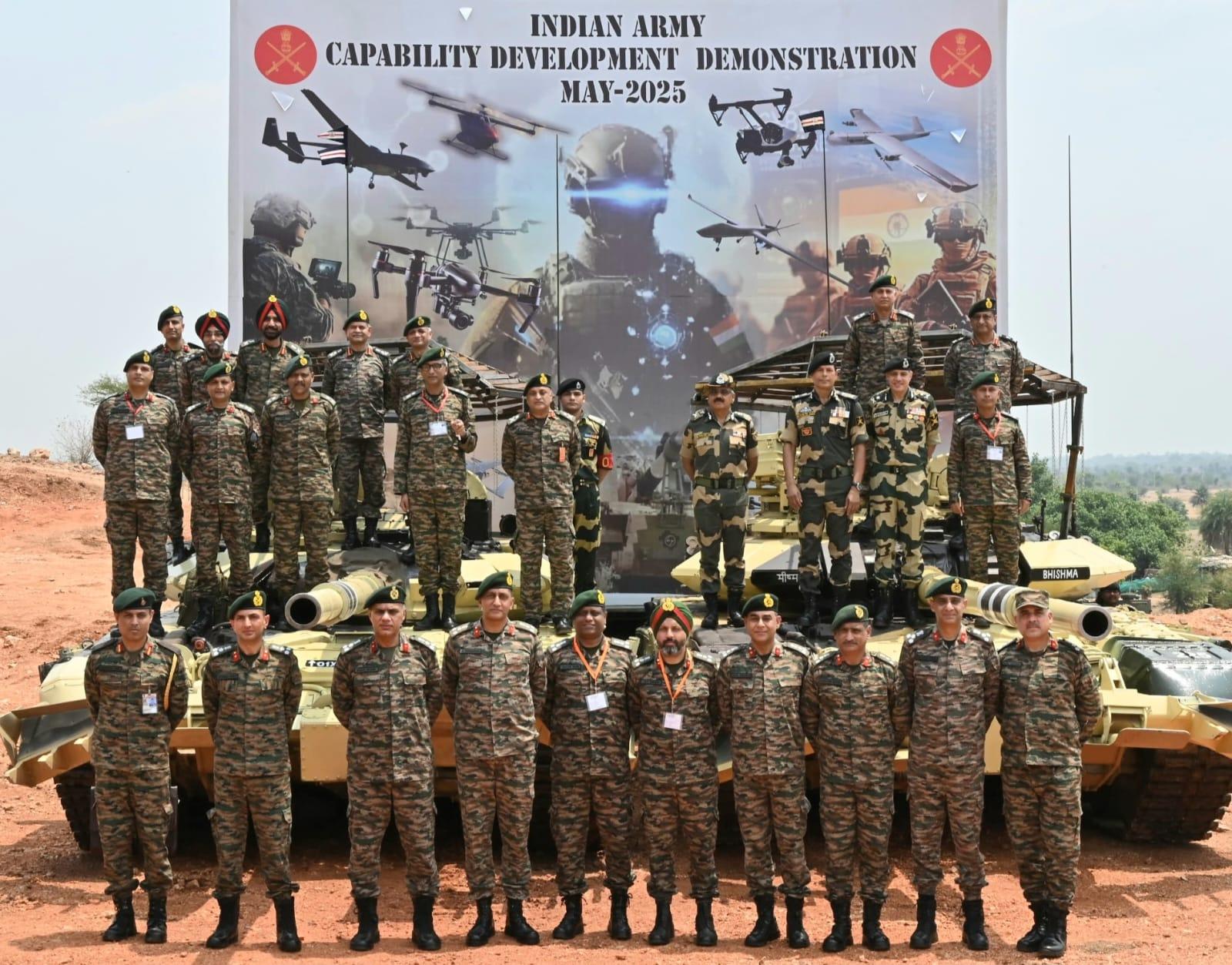 Army chief witnesses demos of indigenous drone warfare systems