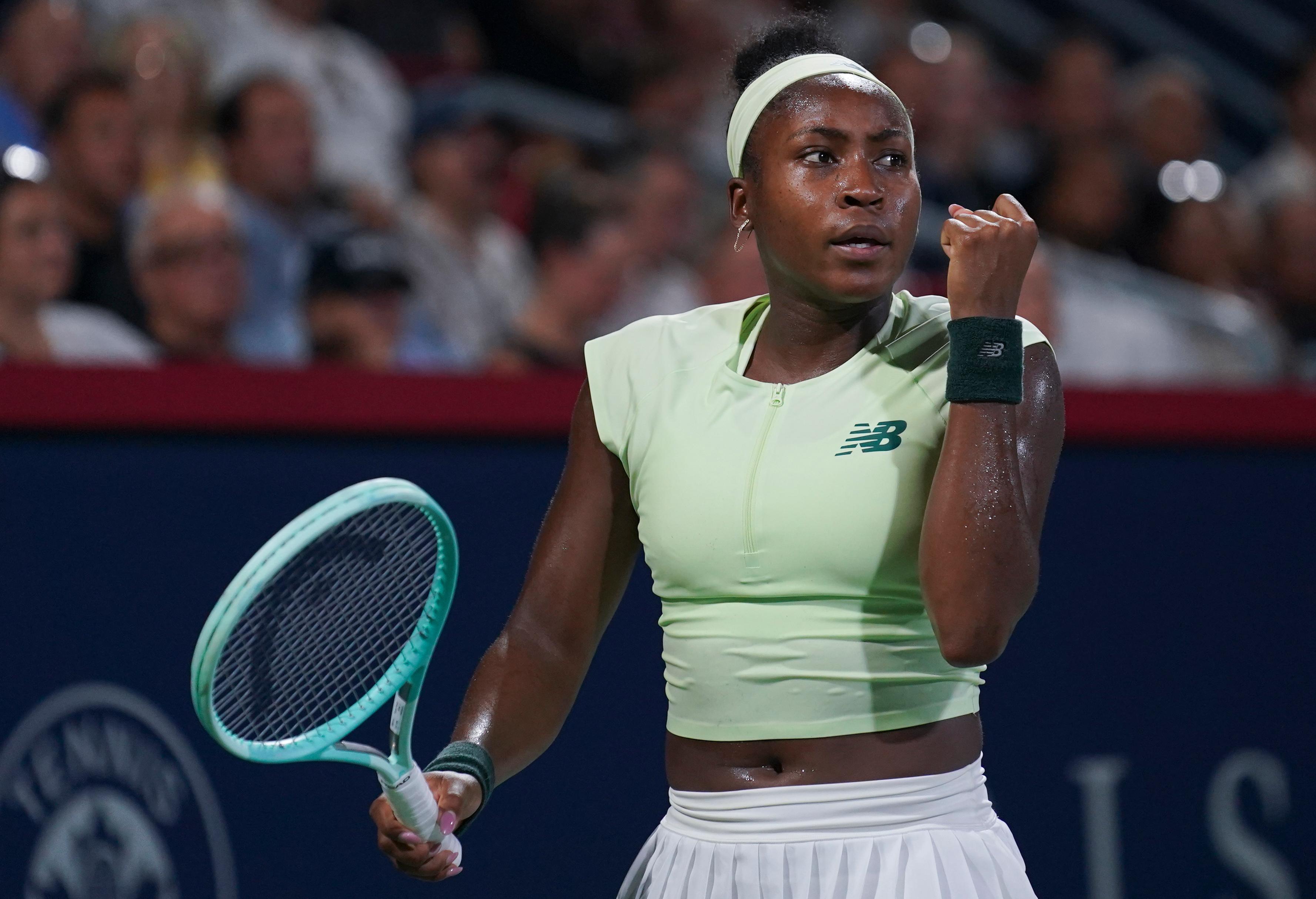 Gauff battles past Collins; Ito stuns Paolini in Montreal
