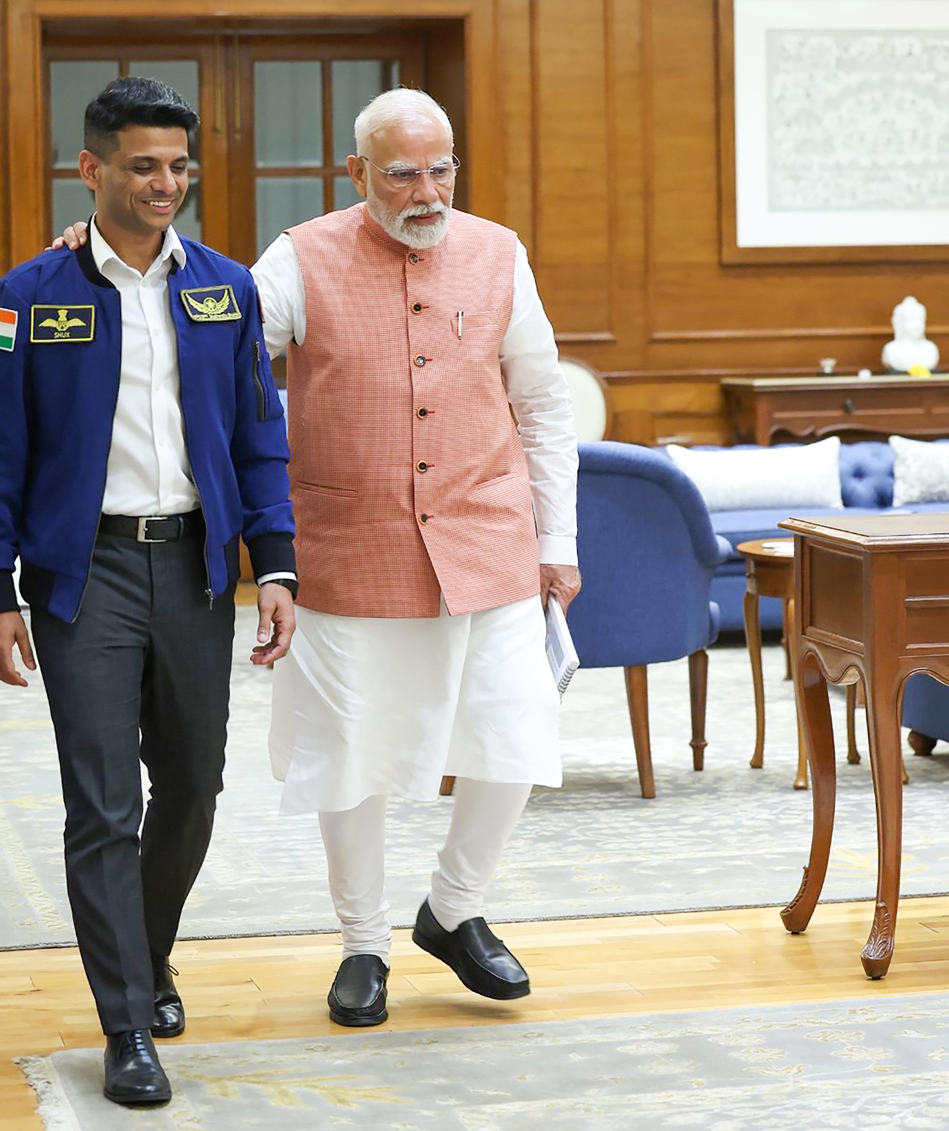 'India is proud of your feat', says PM Modi to IAF Group Captain Shubhanshu Shukla