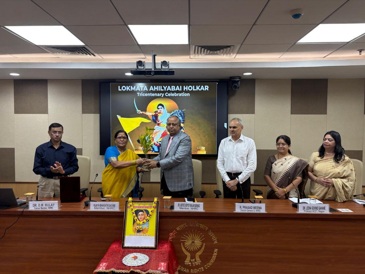 Programme on Ahilyabai Holkar's tri-centenary celebration held at NHRC