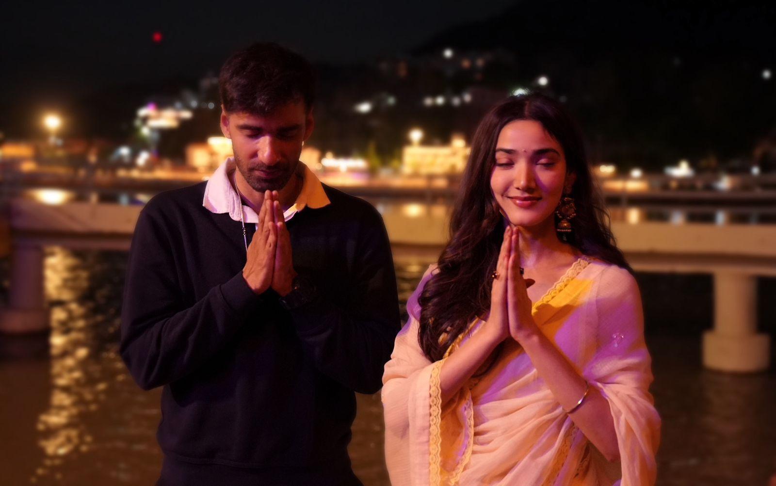 'Ginny Wedss Sunny 2' leads Avinash Tiwary & Medha Shankr attend Rishikesh’s Ganga Aarti