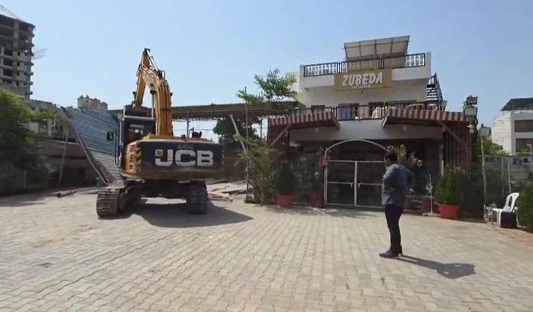 Ahmedabad civic body demolishes illegal structure linked to notorious criminal