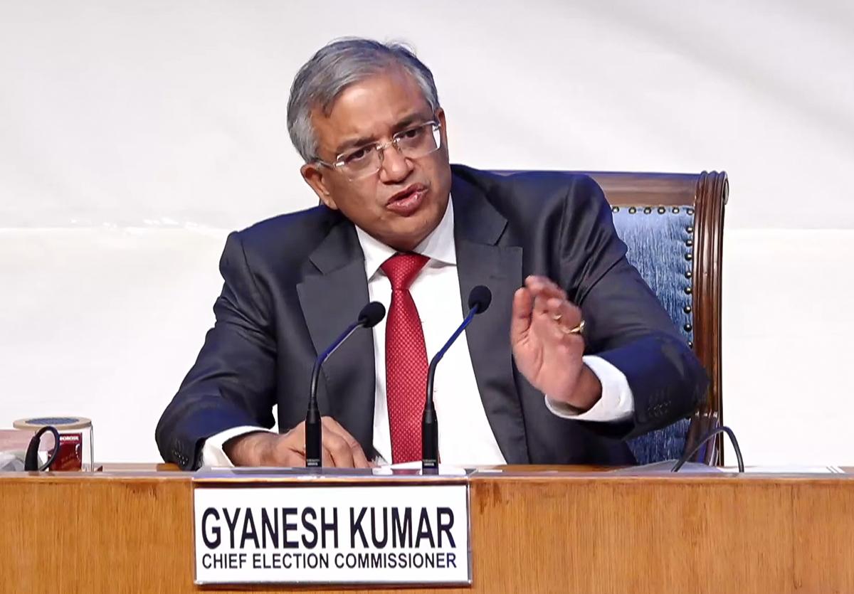 Can’t share machine-readable voter list as it may lead to breach of privacy: CEC Gyanesh Kumar