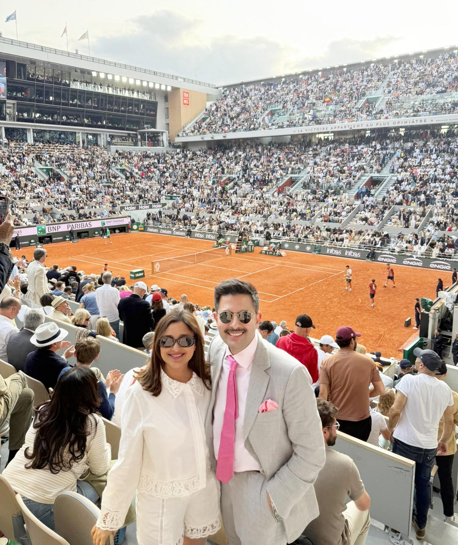 Inside Parineeti Chopra and Raghav Chadha’s date night at the French Open Finale