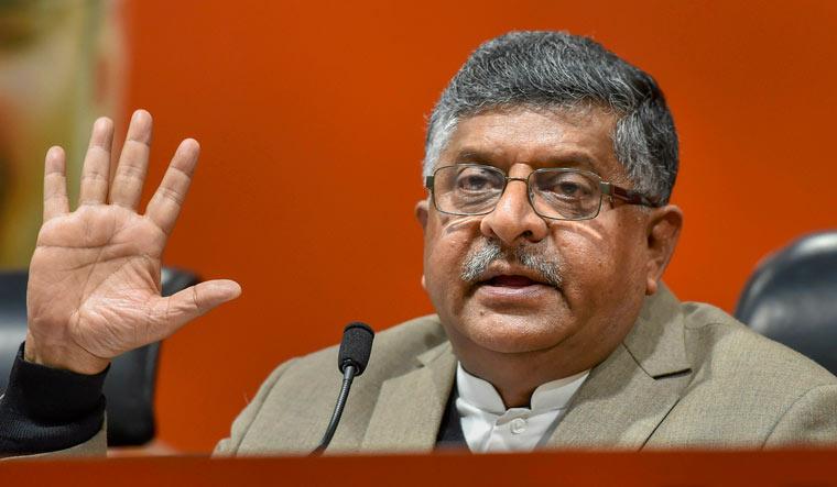 BJP's Ravi Shankar Prasad Criticizes Congress