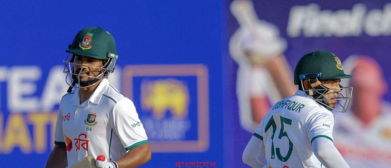 Nayeem's five-for, Shadman's fifty give Bangladesh an edge over Sri Lanka going into final day