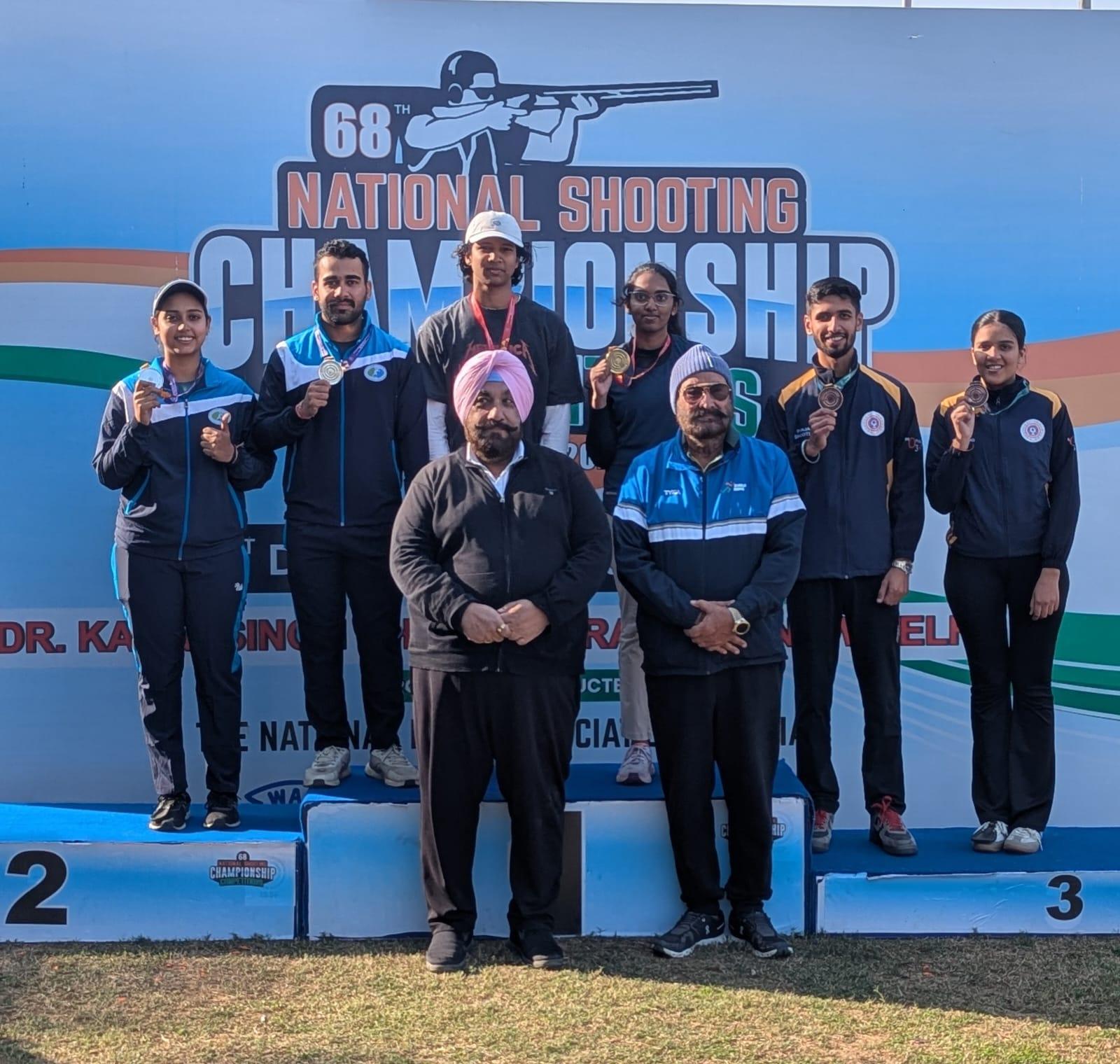 National Shooting C’ship Competitions: Anantjeet, Darshna clinch mixed team skeet gold