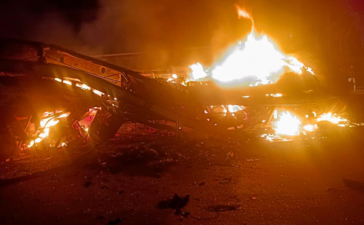 Three charred to death as bus-truck collide in Andhra's Nandyal