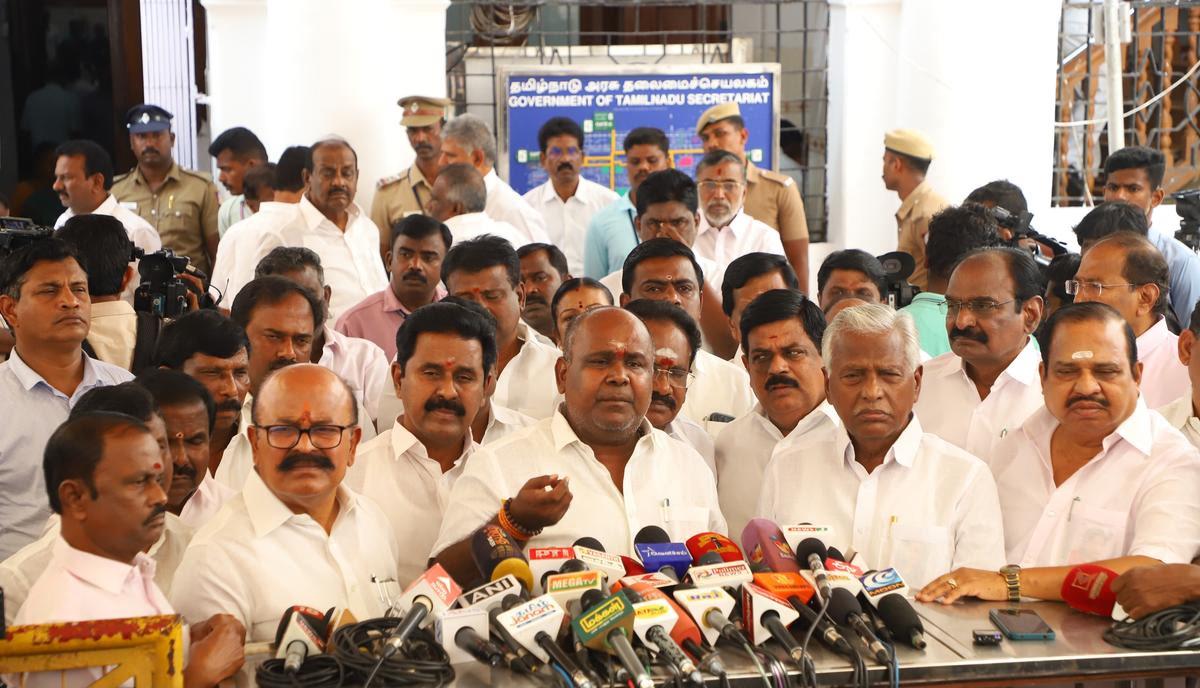 AIADMK protests in Tamil Nadu Assembly