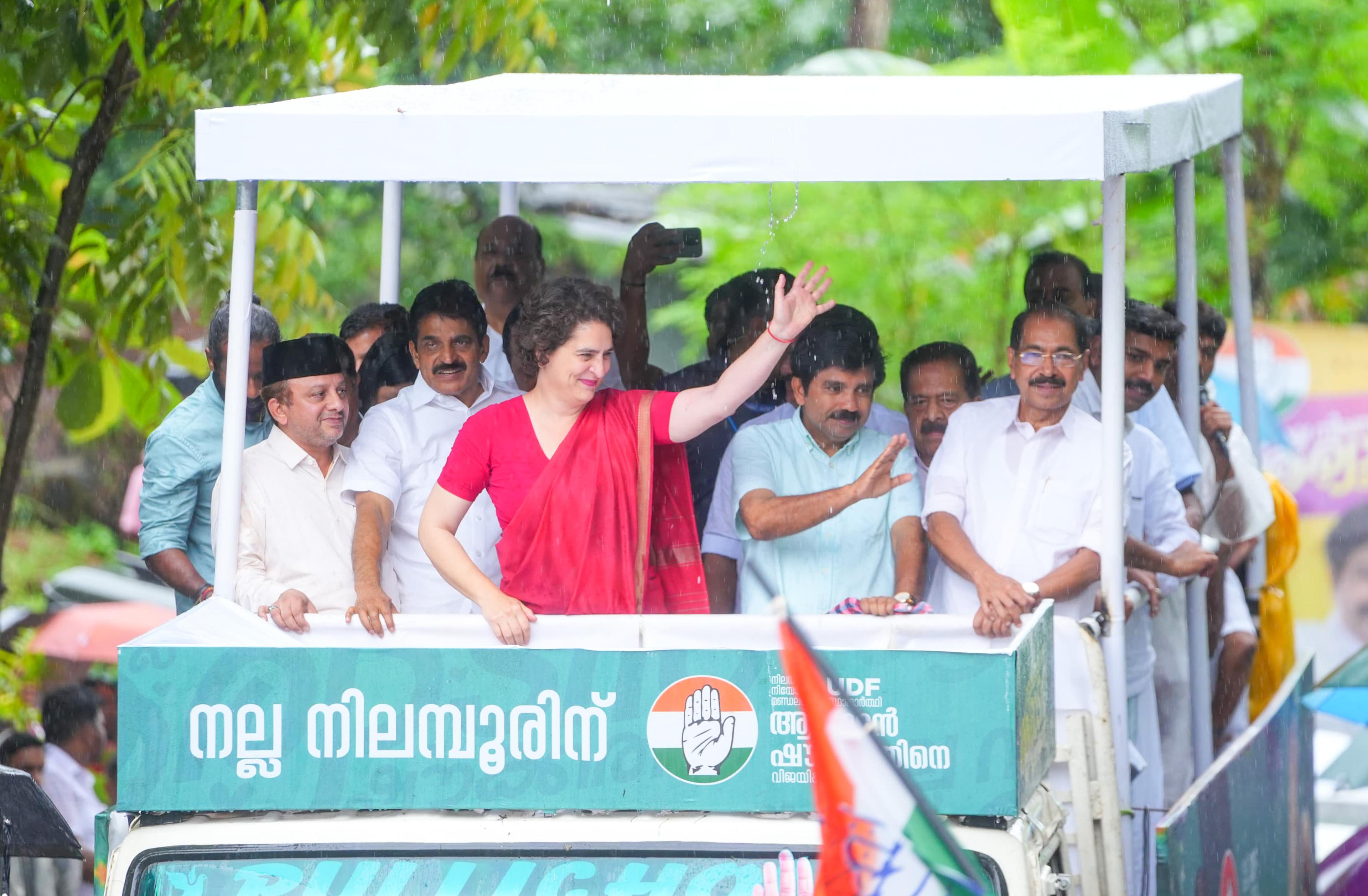 Nilambur bypoll an opportunity for change, says Priyanka Gandhi