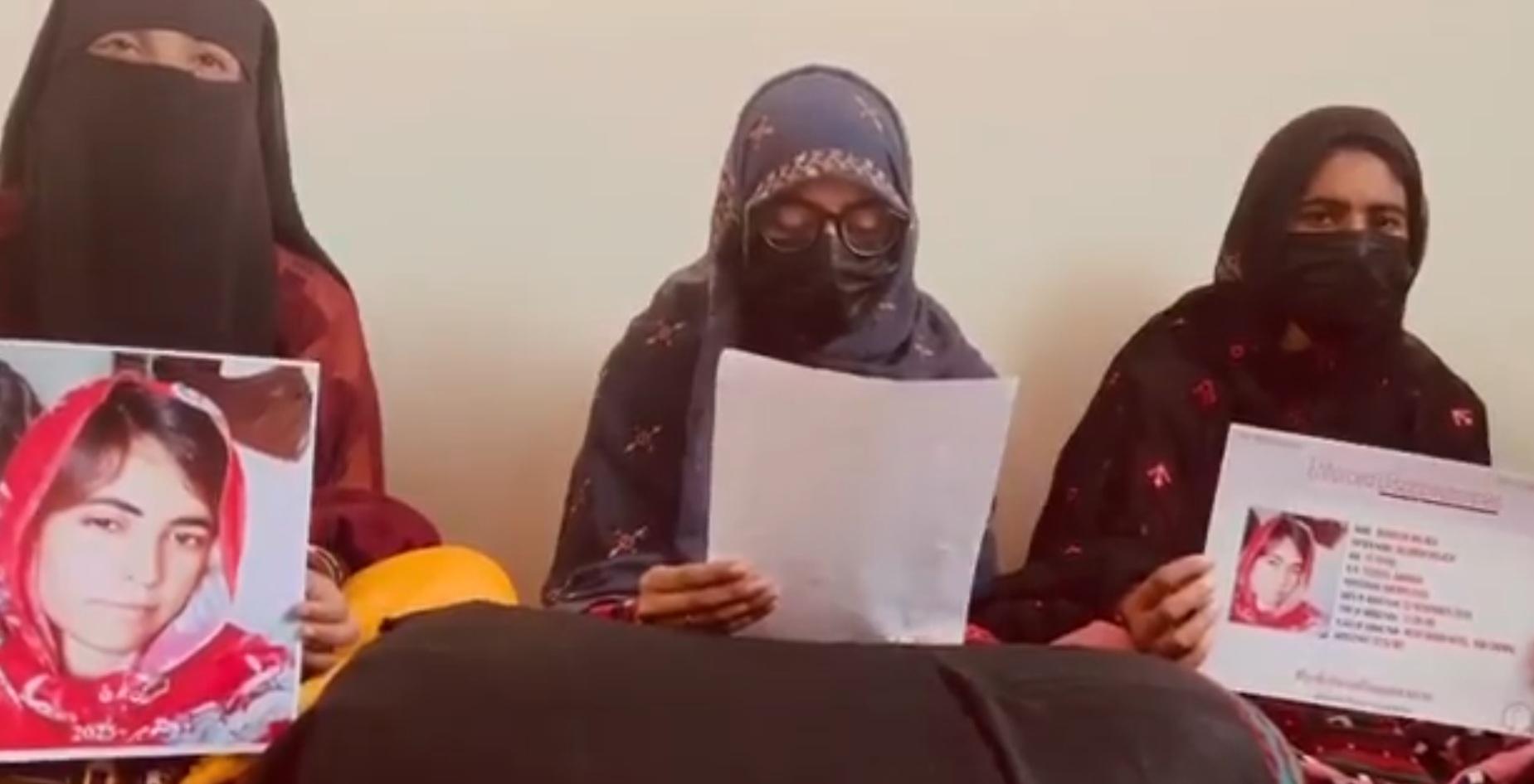 Pakistan: Rights group launches campaign against enforced disappearances of Baloch women