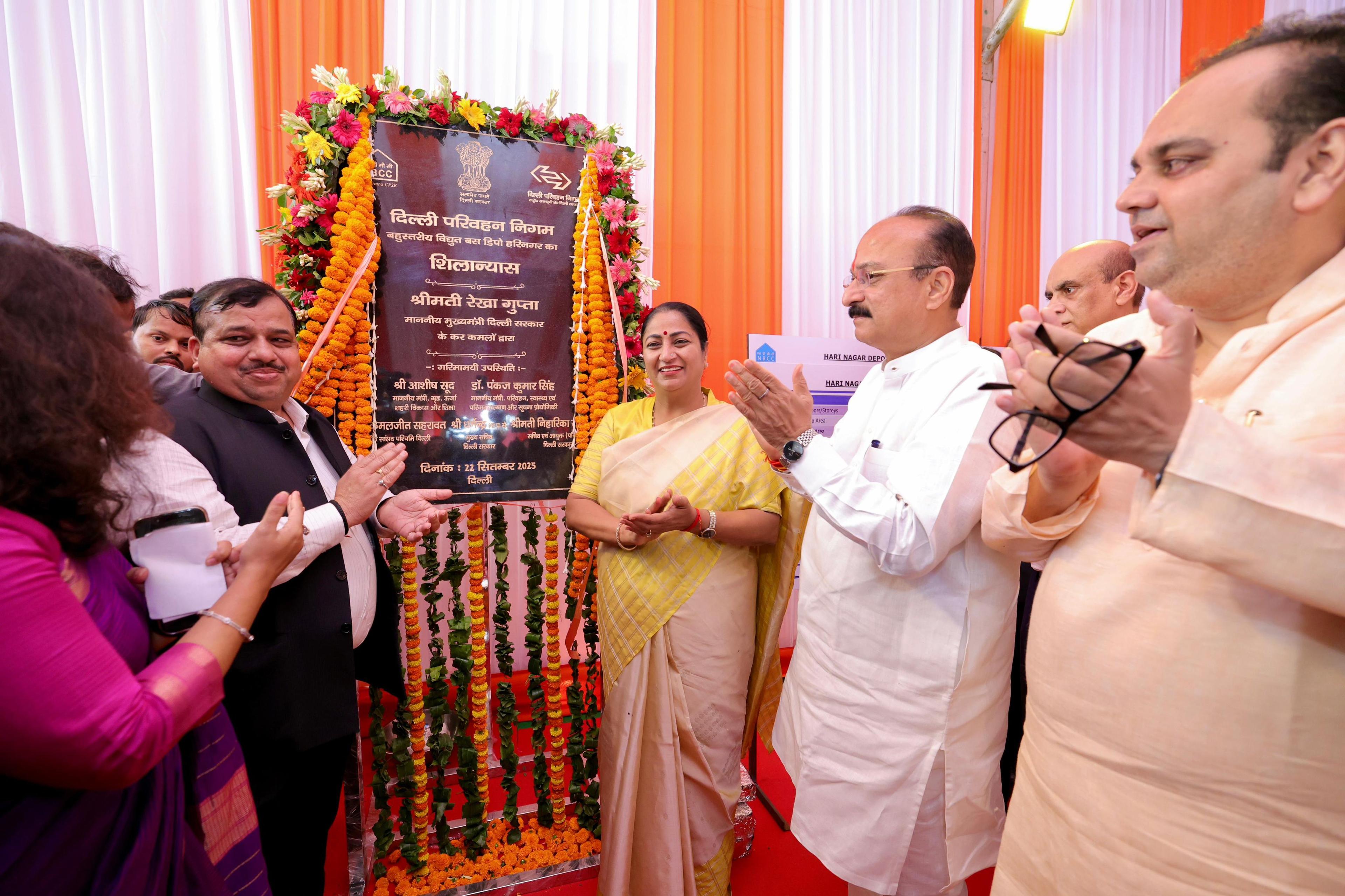 Delhi CM Rekha Gupta vows to double number of DTC e-buses to 6,000 by next year