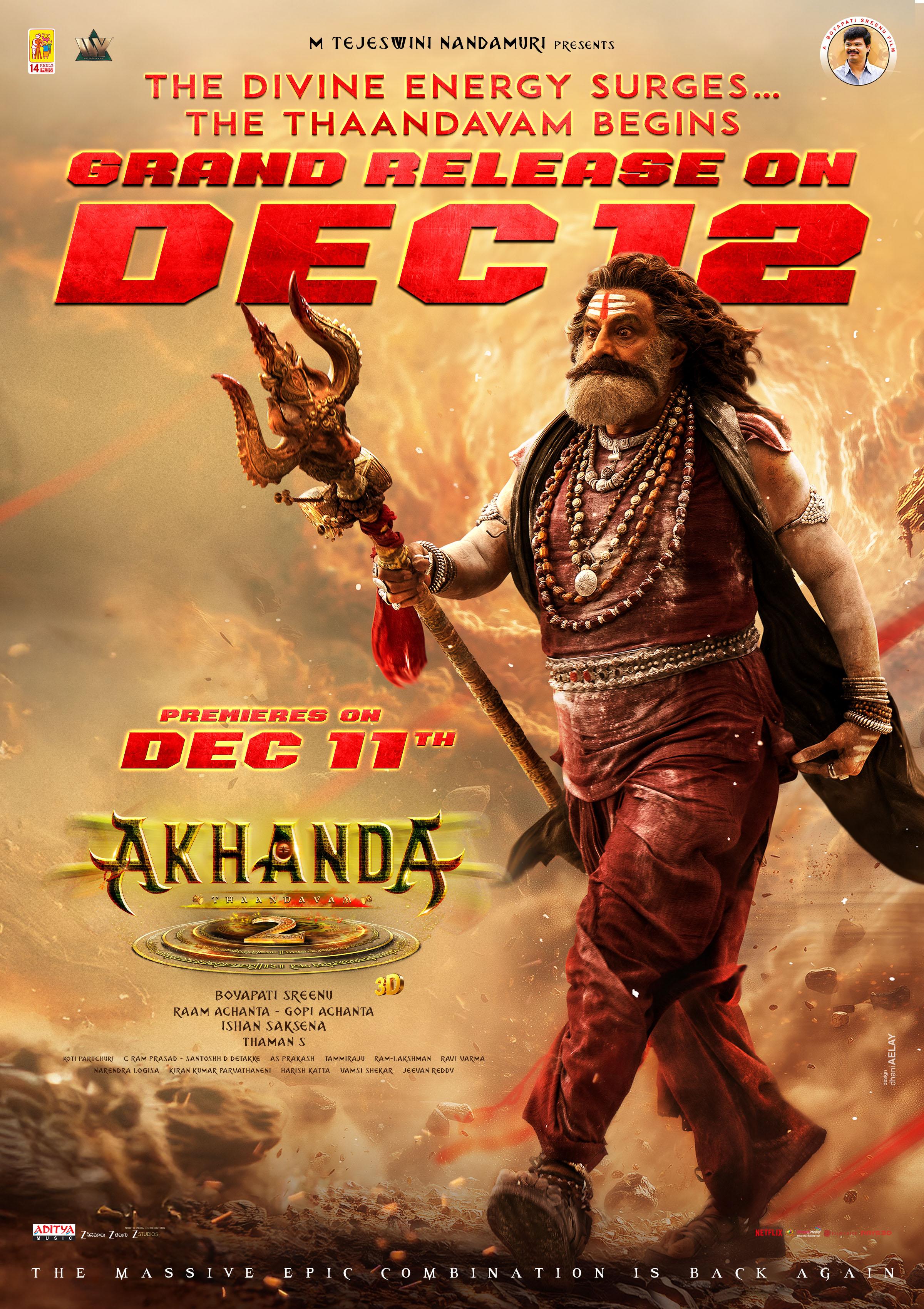 'Akhanda 2' makers thank AP Govt for permission to hold film's premiere shows on December 11