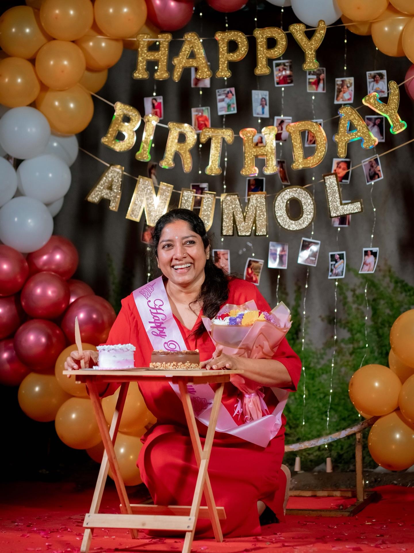 Actress Anumol says, "Thank you Universe!"