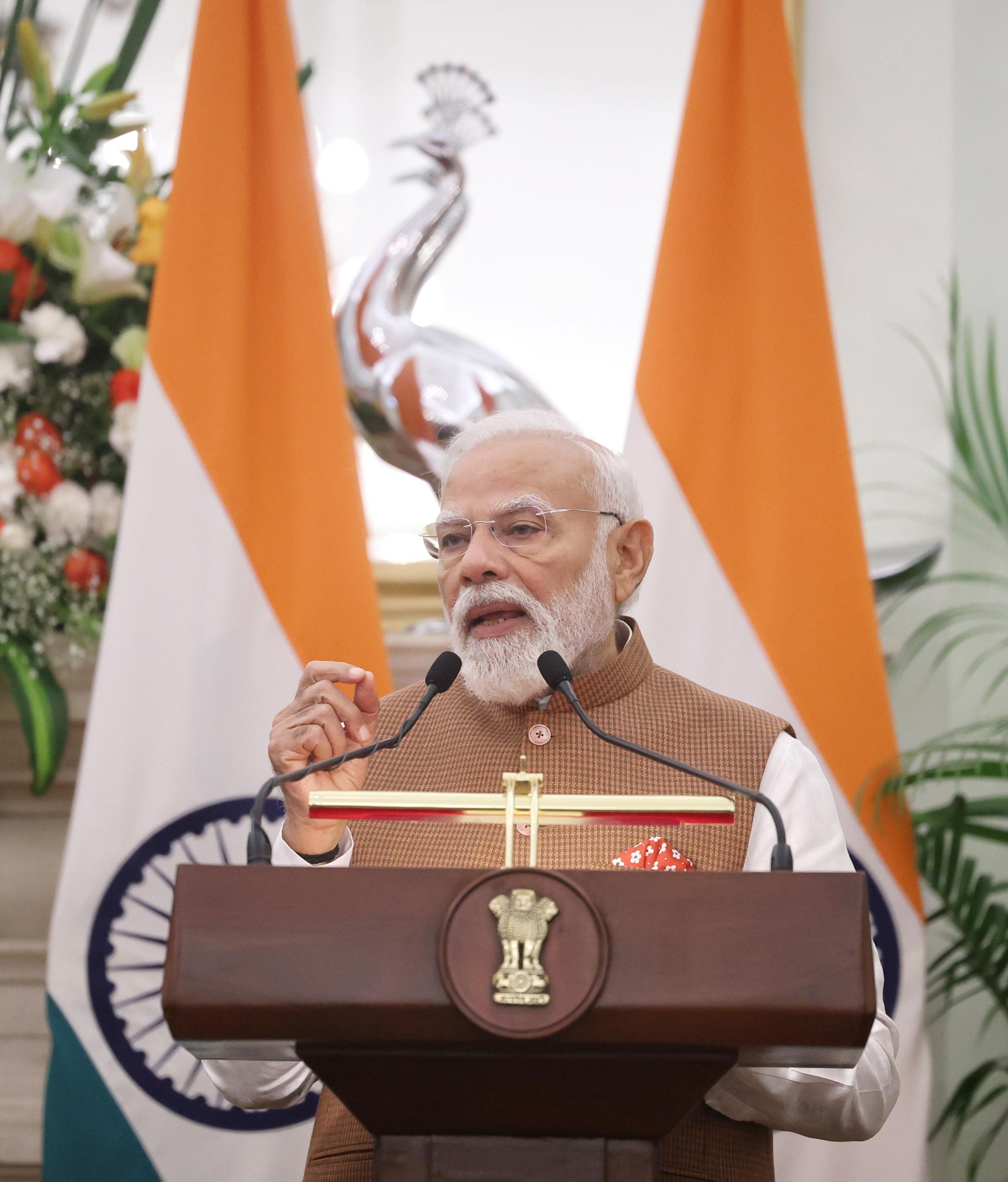 No issue can be resolved through military conflict: PM Modi