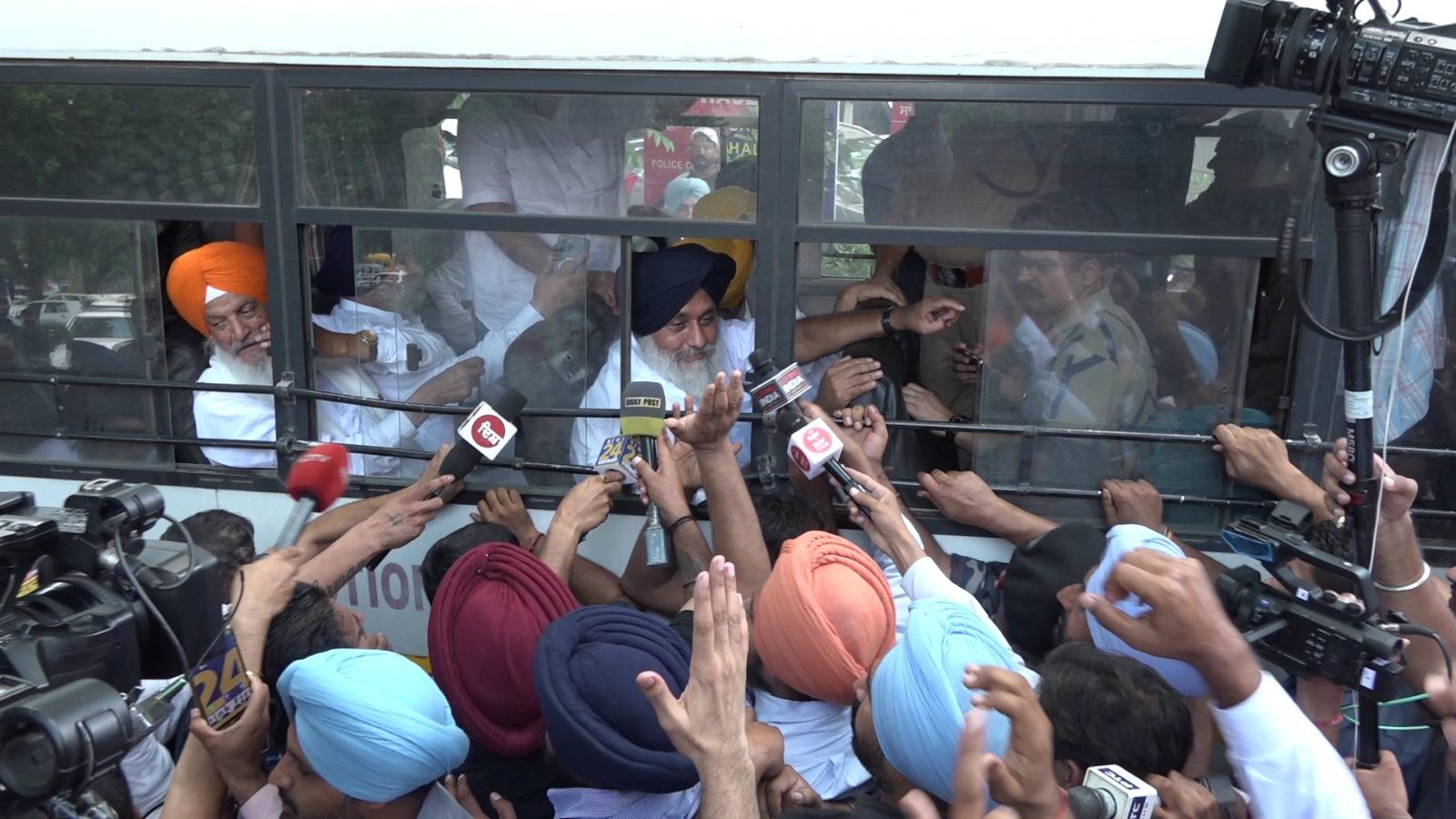 AAP has become so afraid of Akali Dal, says Sukhbir Badal after courting arrest