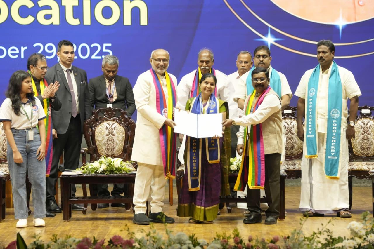 Graduating students are architects of Viksit Bharat 2047: VP Radhakrishnan