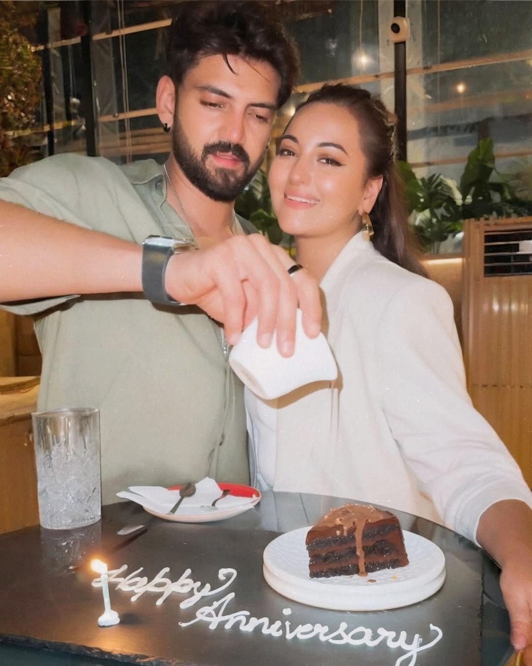 Sonakshi Sinha wishes hubby Zaheer Iqbal as they celebrate 1 year of marital bliss