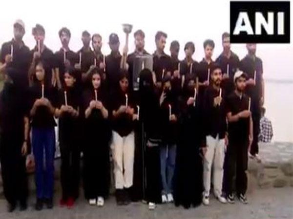 Students from J-K hold candlelight march in Chandigarh. (Photo/ANI)