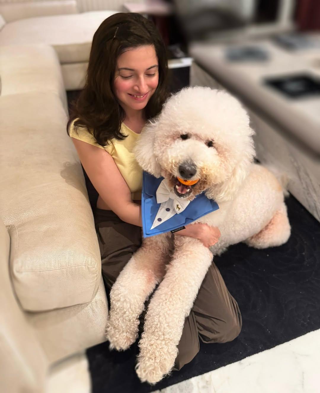Divya Khossla's introduces her handsome baby Oreo to the world