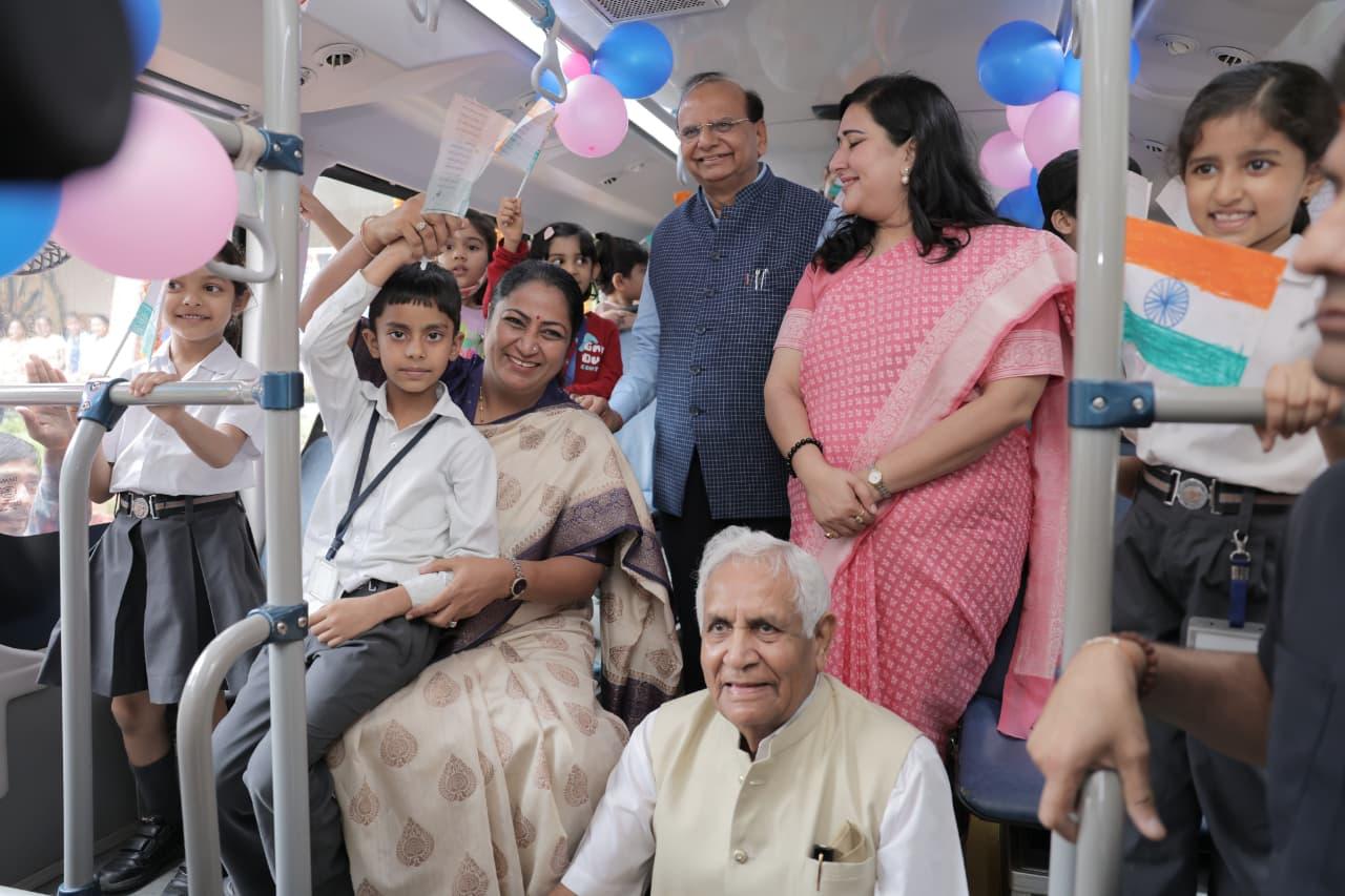 Committed to promoting green transport, e-buses in schools: Delhi CM Gupta