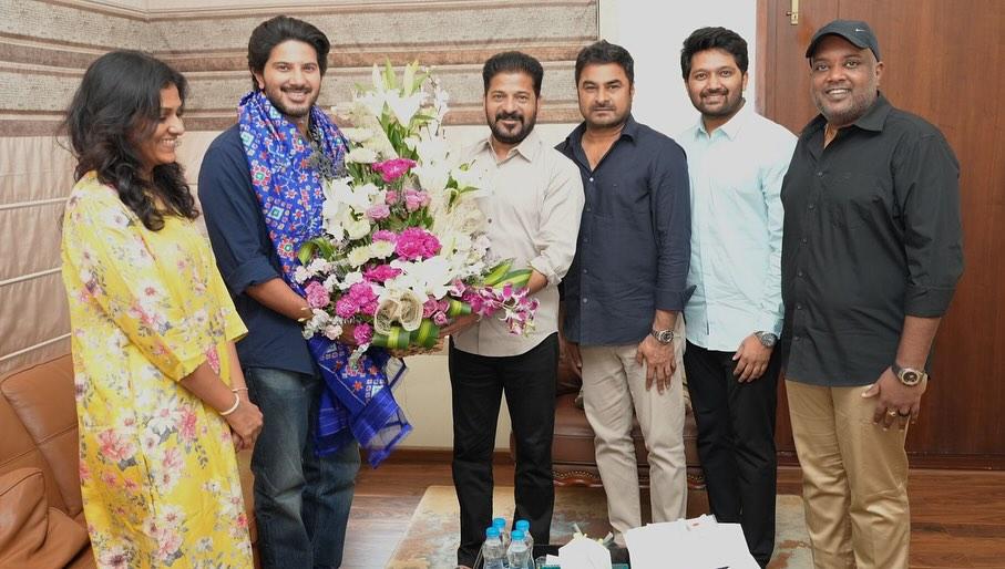 Dulquer Salmaan meets Telangana CM to thank him for the Gaddar Telangana State Film Award