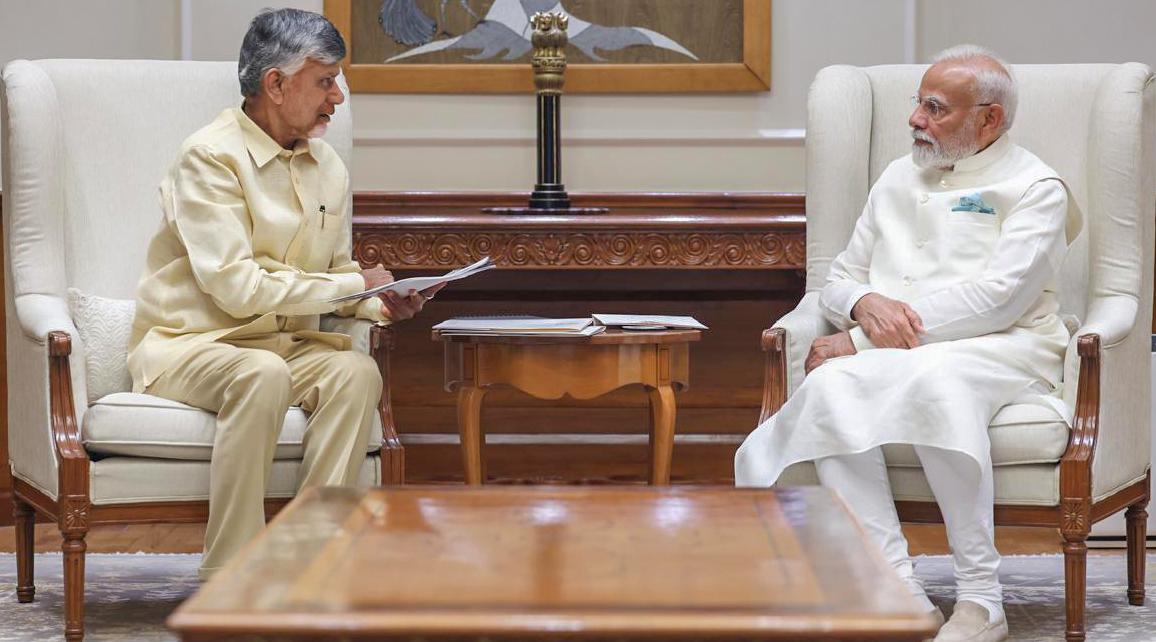 Andhra Pradesh CM congratulates PM Modi on entering 25th year as head of govt