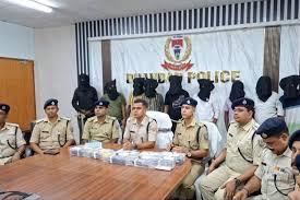 Nine operatives of Dhanbad gangster Prince Khan arrested, paraded through city streets