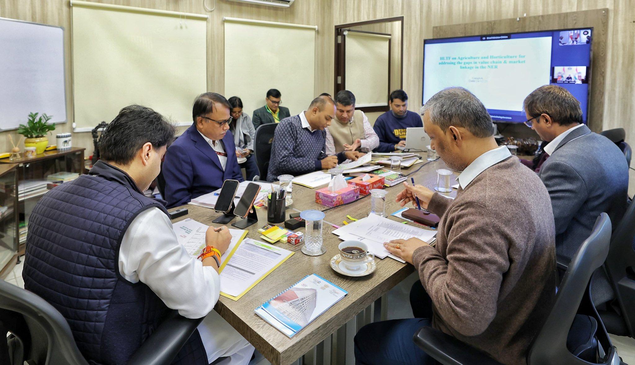 Scindia holds high-level meet on boosting farmers’ incomes in northeast