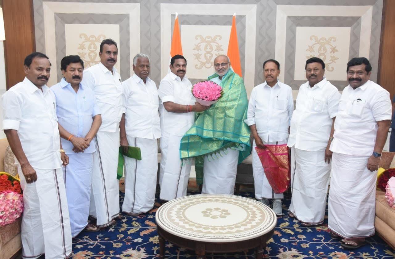 Palaniswami meets Vice President Radhakrishnan in Delhi; to hold talks with Amit Shah