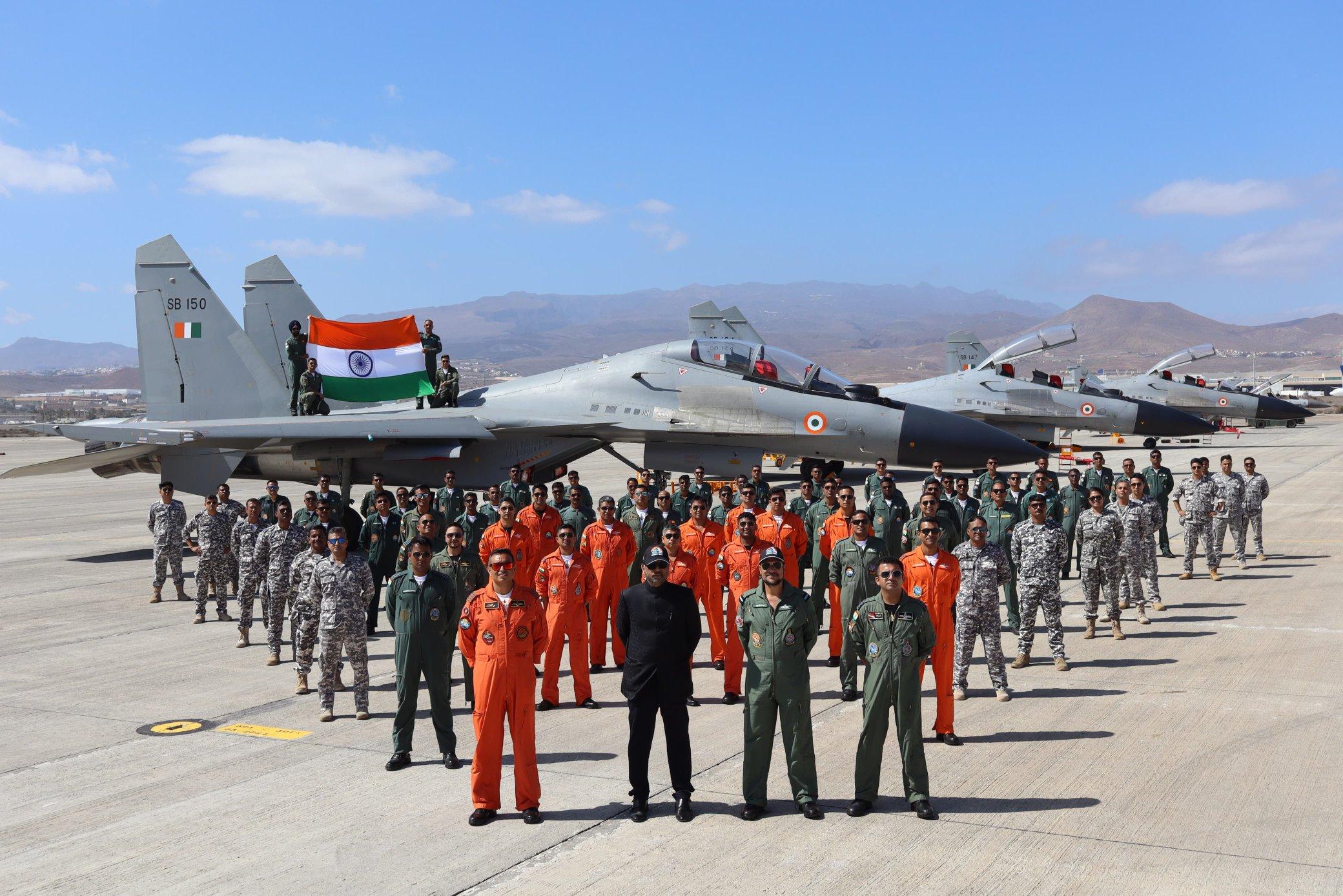 Spanish Air Force chief interacts with IAF contingent, recalls fond memories of India visit