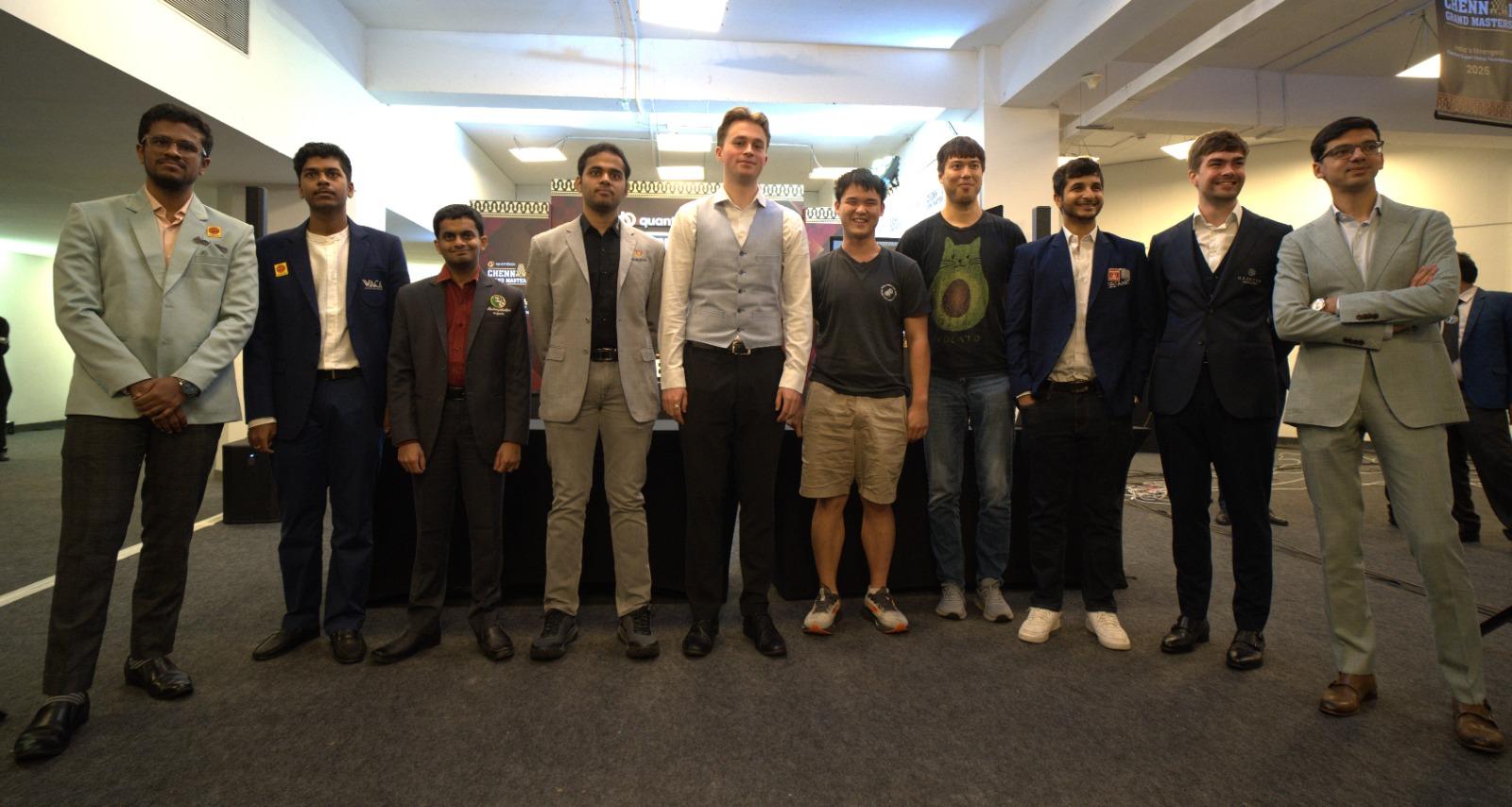 Chennai Grandmasters 2025 opens with a blockbuster clash between Arjun Erigaisi and Awonder Liang