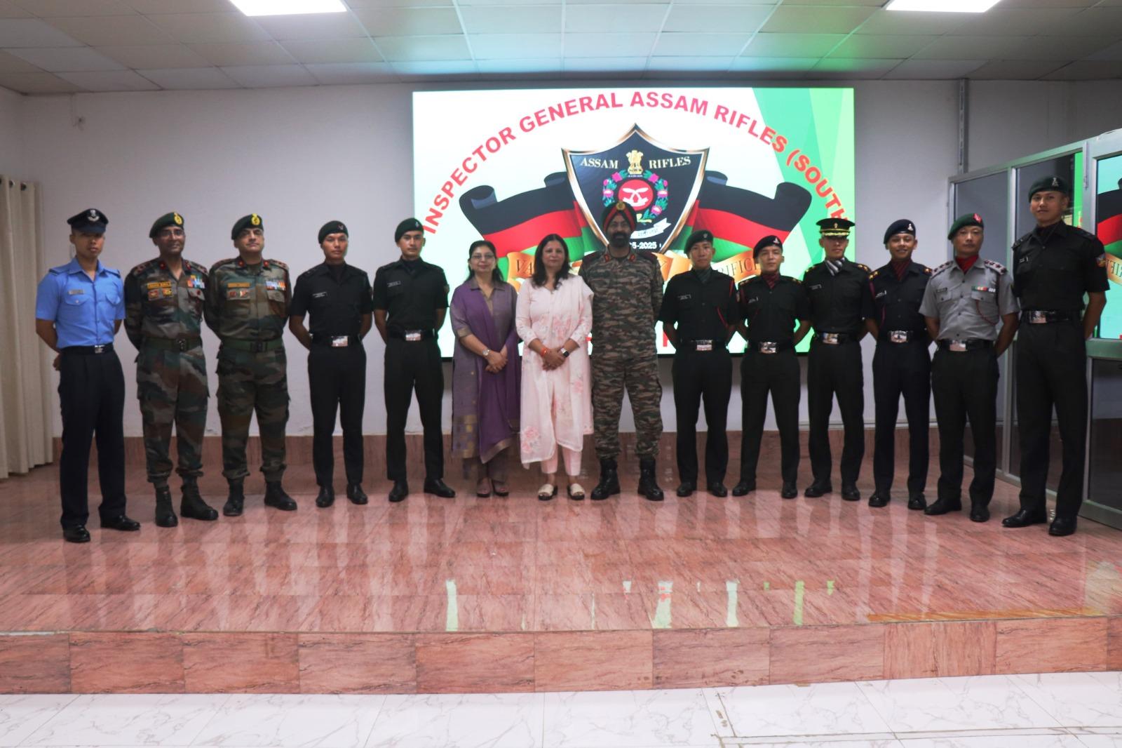Assam Rifles felicitates nine newly commissioned officers from Manipur