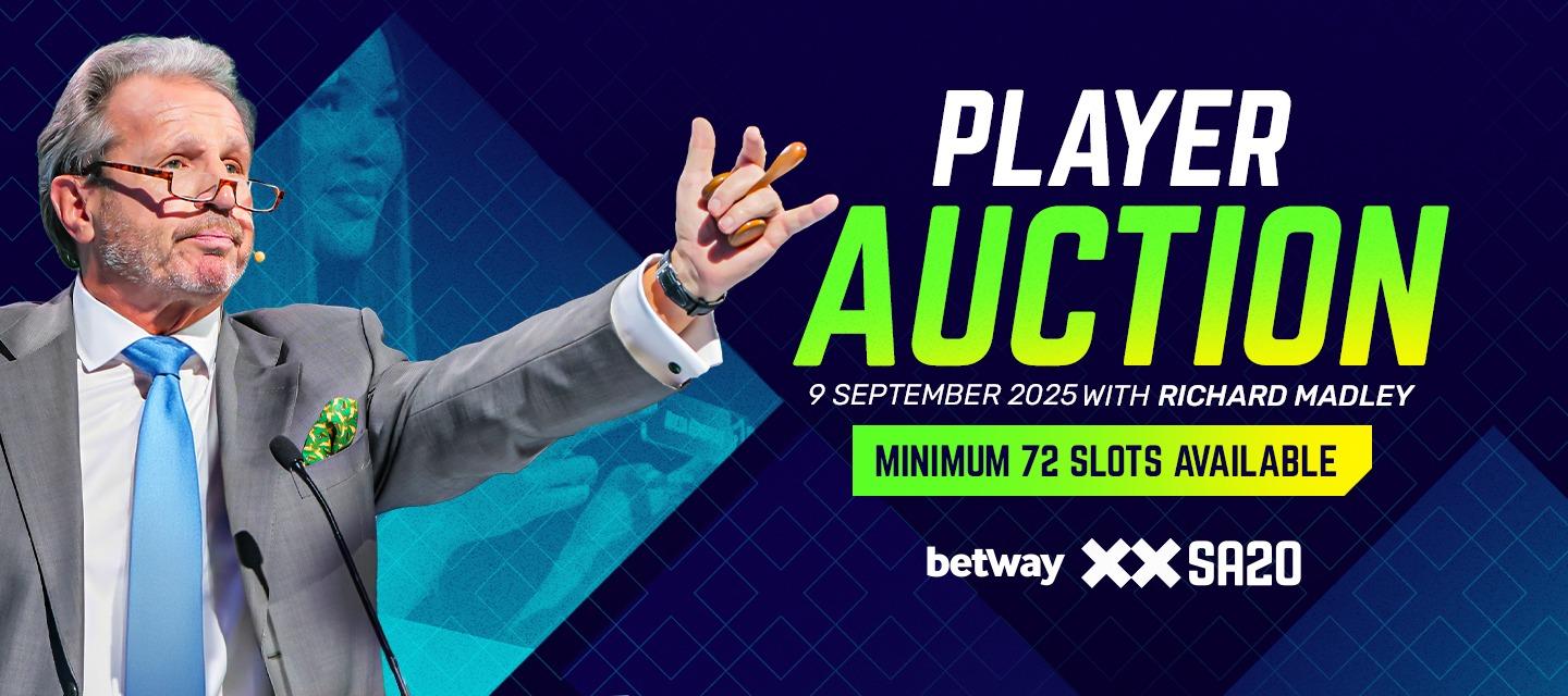 SA20 Season 4: At least 72 slots up for grabs in player auction on September 9