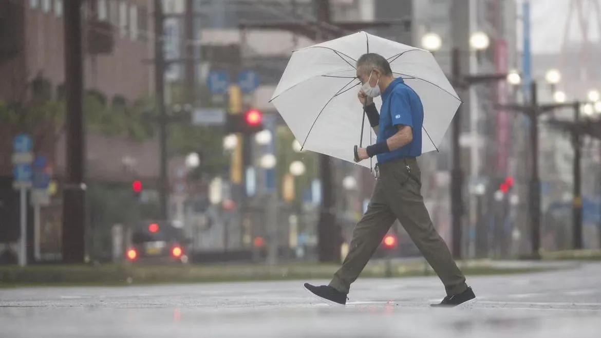 Rains caused by Typhoon Shanshan in Kagoshima