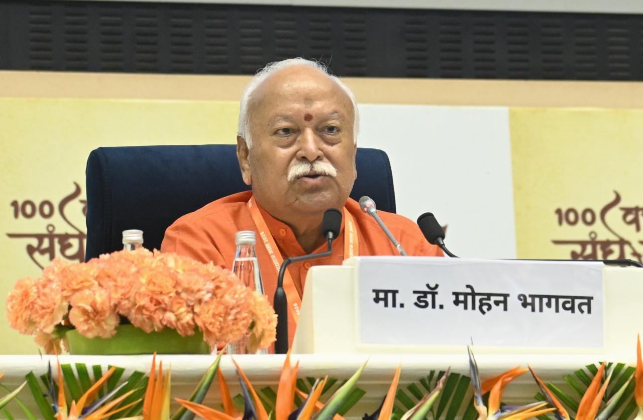 Mohan Bhagwat advocates three children per Indian family to combat demographic decline